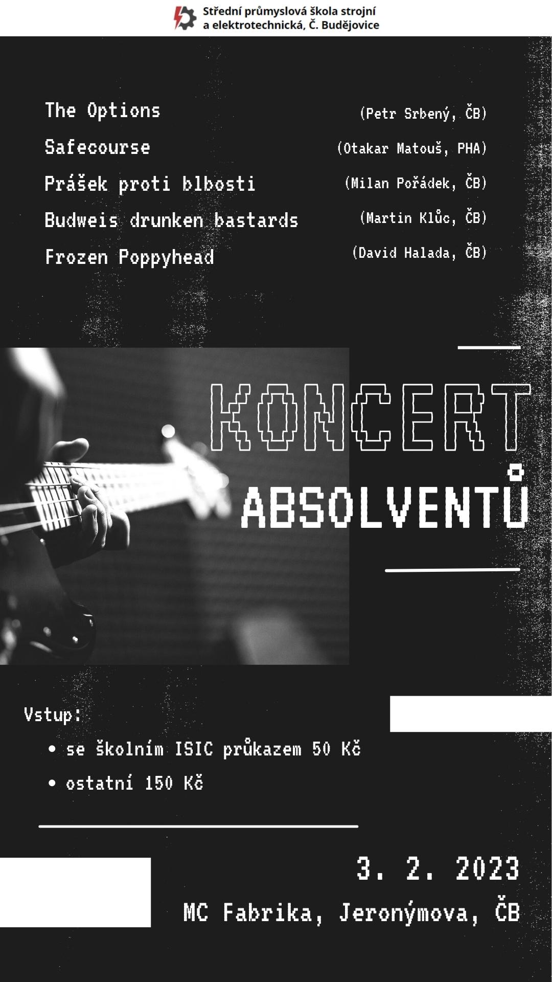 Koncert absolventských kapel ,,Dukly´´