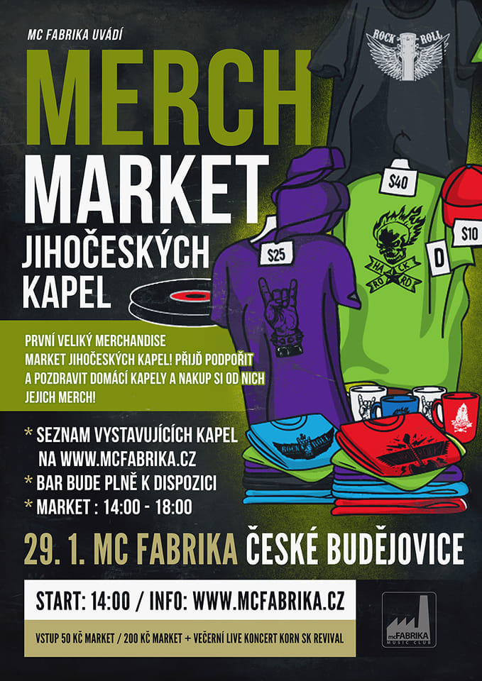 MERCH MARKET JIHOČESKÝCH KAPEL